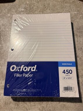 Oxford White Filler Paper Pack with Blue Label